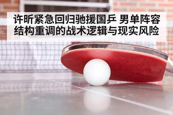许昕紧急回归驰援国乒 男单阵容结构重调的战术逻辑与现实风险
